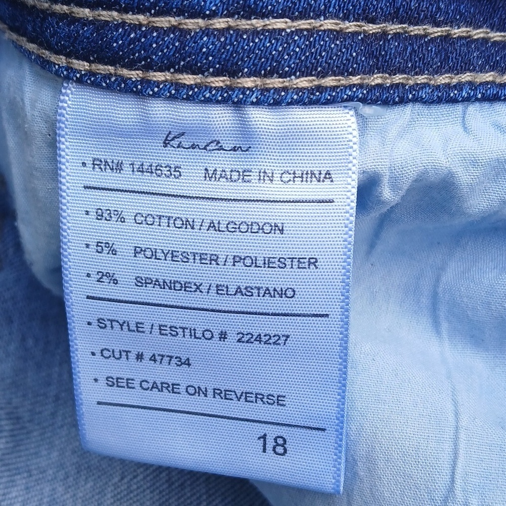 KanCan Mid Rise Ripped Flare Jean Sz 18 - Picture 13 of 13